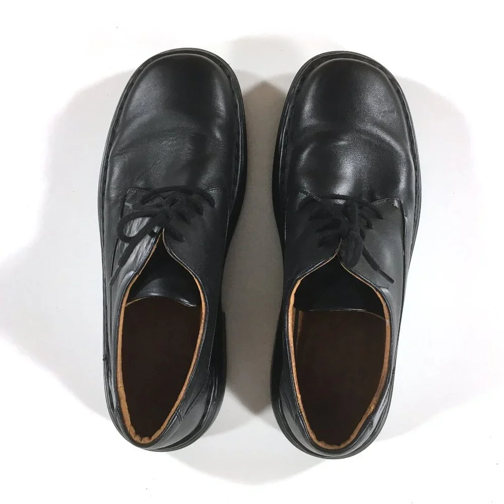 Josef Seibel Black Leather Lace-Up Derby